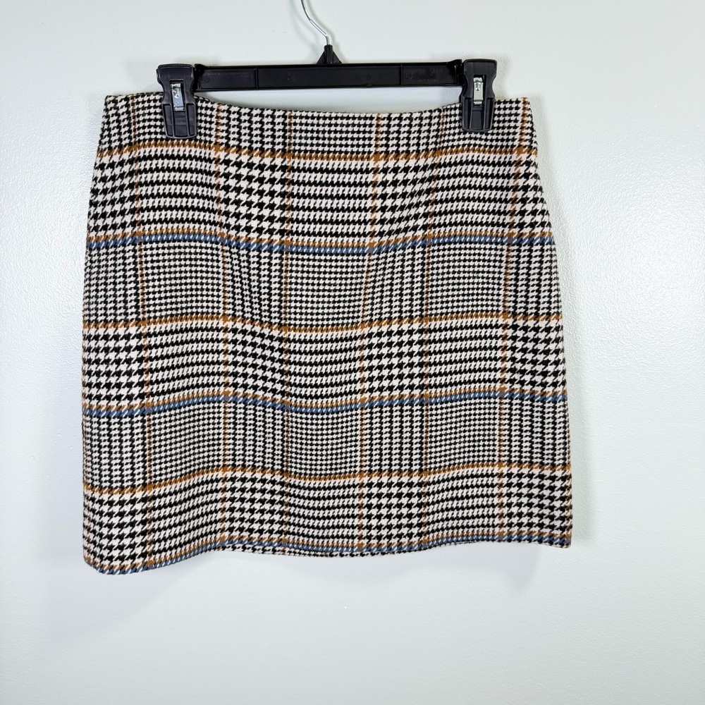 Le’ AL.X Classic‎ Plaid Houndstooth Women's Skirt Sz 10 NWOT